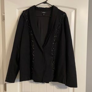 Black Torrid military style jacket. Size 3